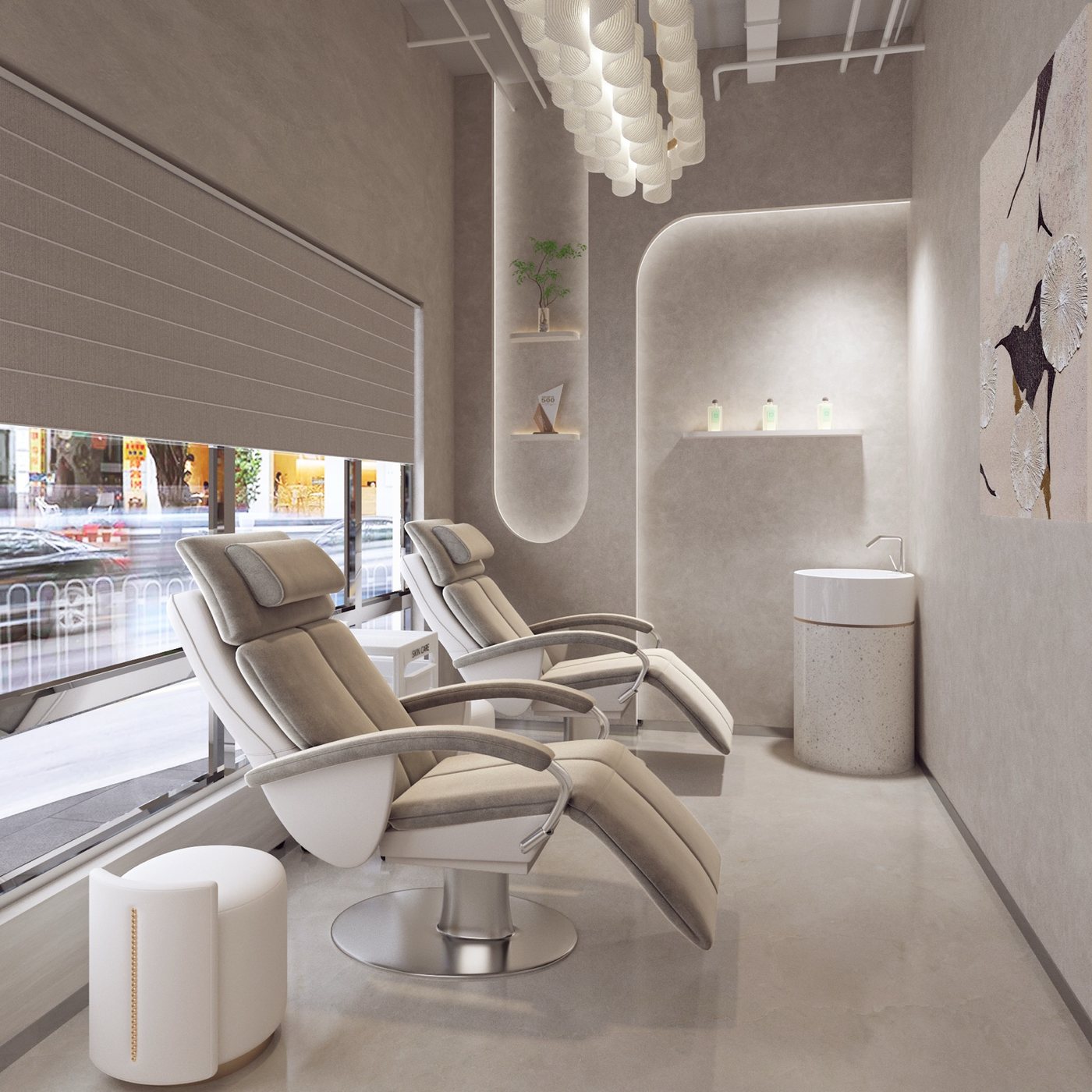 Glo Nail Bar reception and lobby